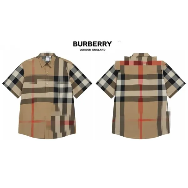 Burberry Vintage Check Short-Sleeve Shirt Beige Multicolor - 1
