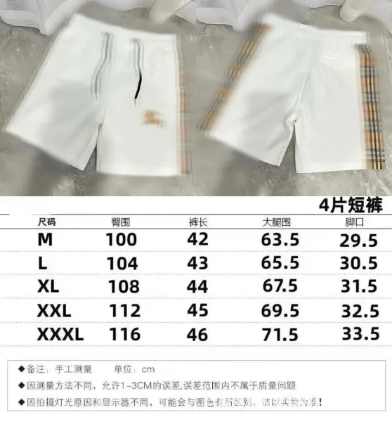Burberry Check-Trimmed White Shorts - 1