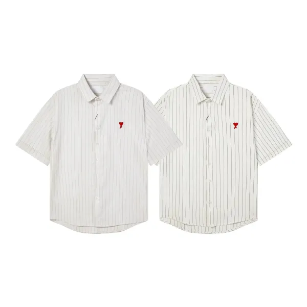 Comme des Garçons Play Heart Balloon Short-Sleeve Shirt Pink - 8