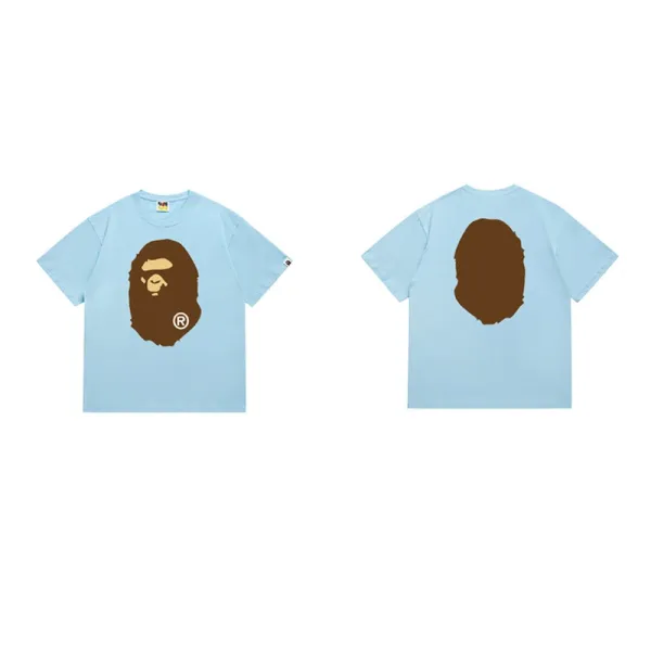 A Bathing Ape Big Ape Head Light Blue T-Shirt - 1
