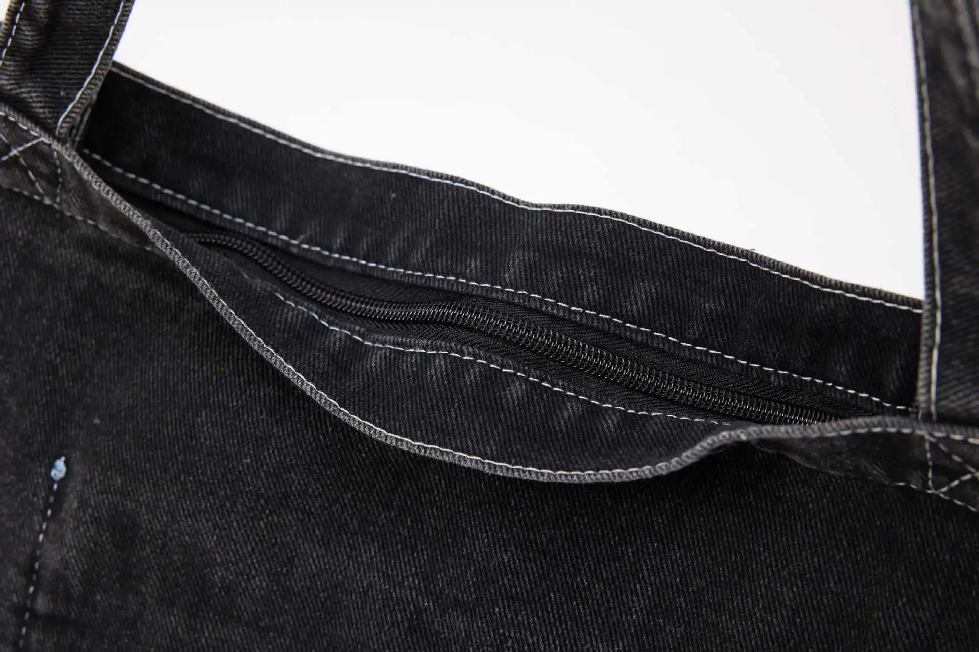 Matin Kim Denim Tote Bag Black - 39