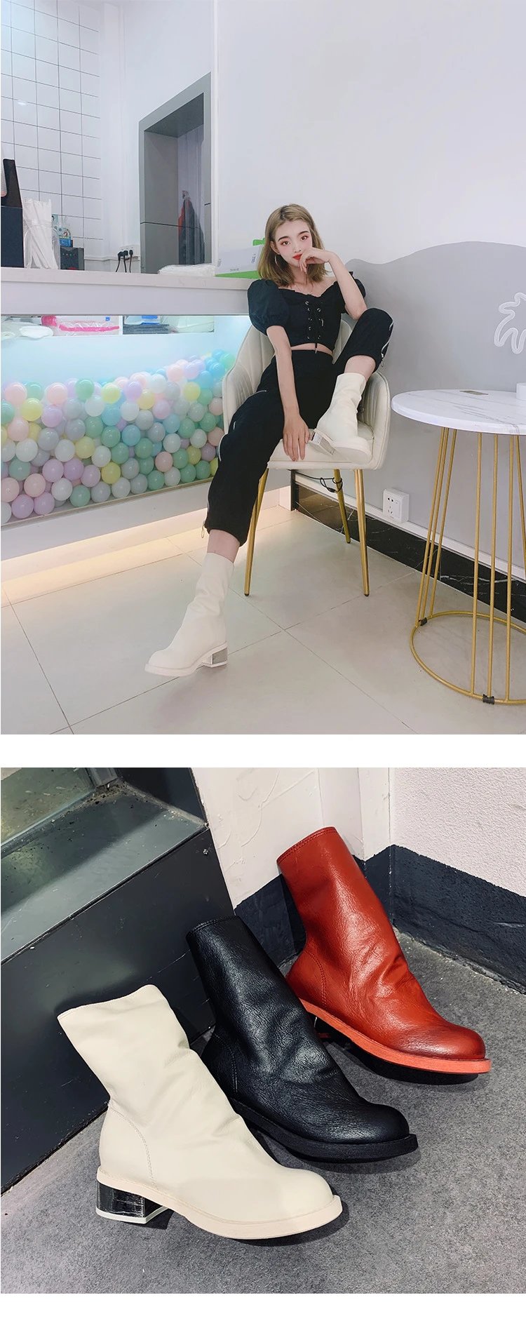 Maison Margiela Tabi Ankle Boot Black Boots - 16