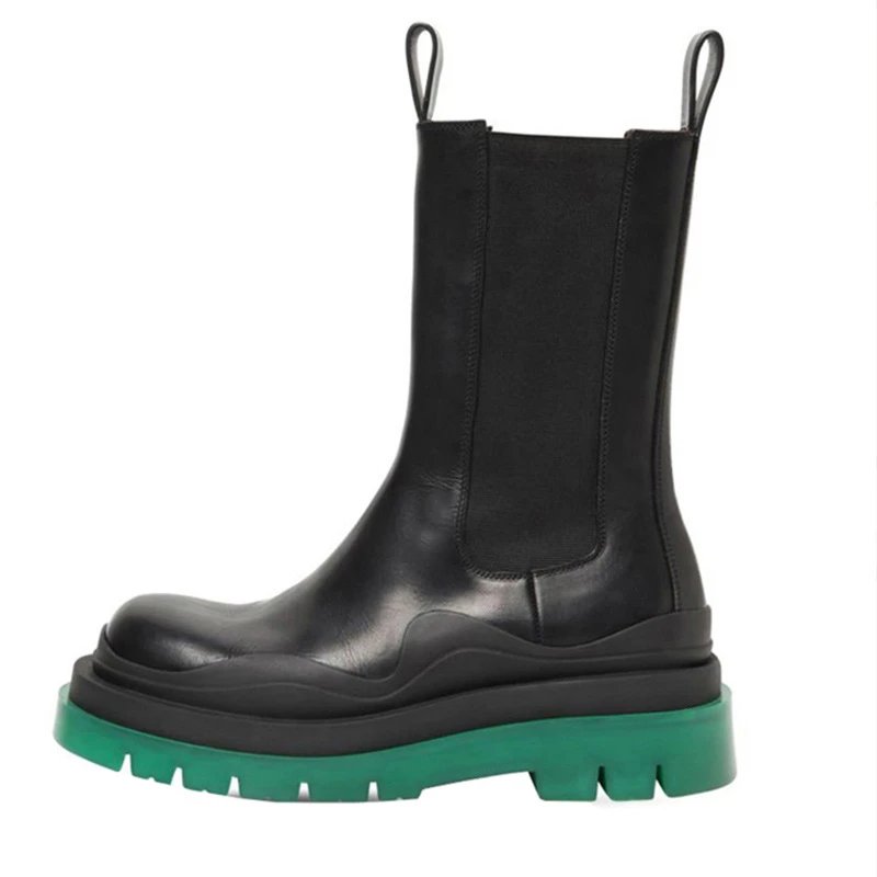 Bottega Veneta Boots Mid-Calf Chelsea Lug Sole image 5