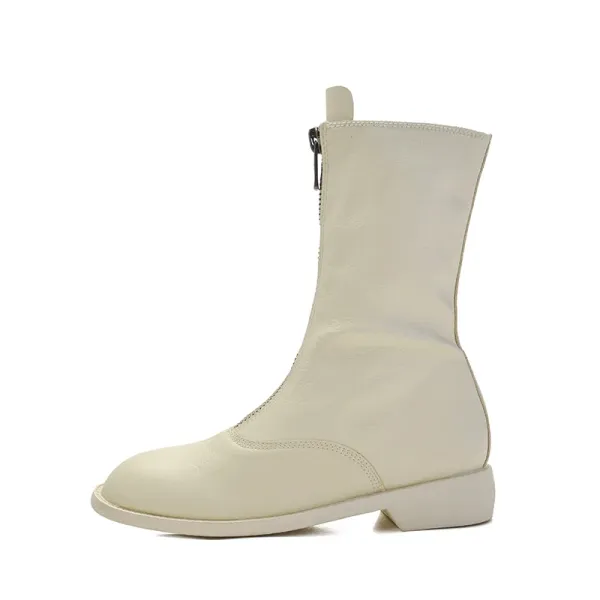 Maison Margiela Tabi Boot Beige Leather Boots - 1