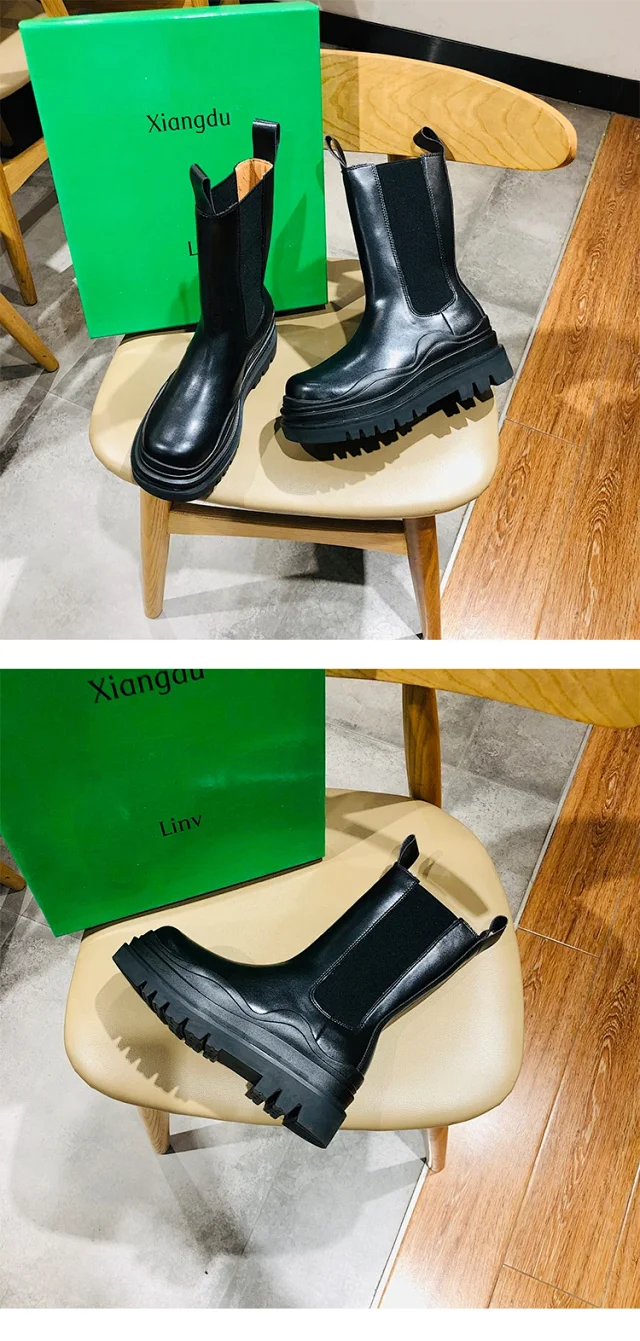 Bottega Veneta Boots Mid-Calf Chelsea Lug Sole product detail image 15
