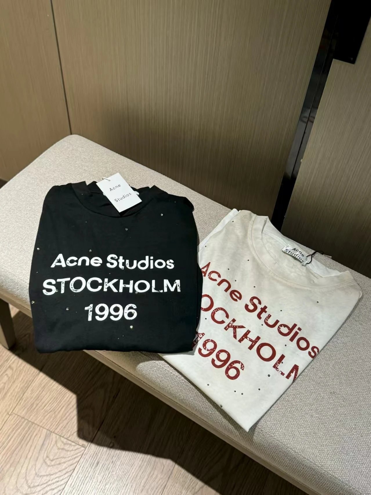 Acne Studios Stockholm 1996 Black Distressed Graphic Hoodie - 3