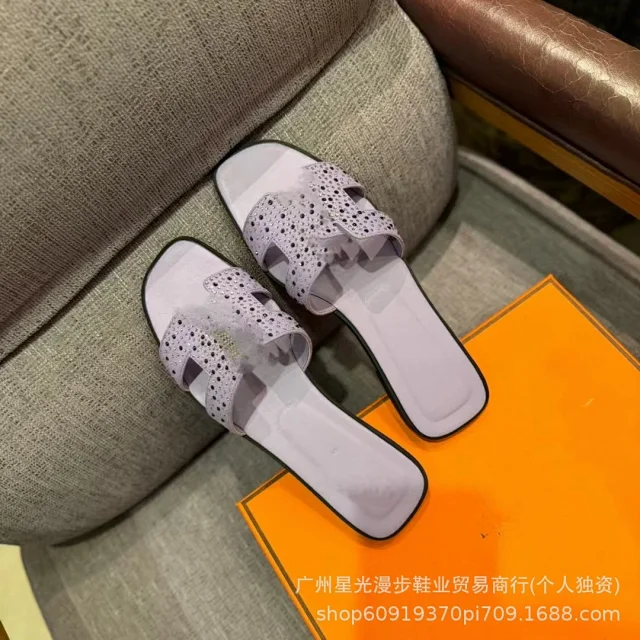 Unbranded Slippers Rhinestone H-Strap Slides product detail image 10