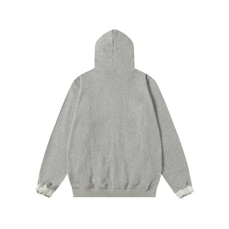 GRA Ghost Girl Ruffle Hoodie Gray - 5