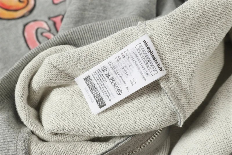 GRA Ghost Girl Ruffle Hoodie Gray - 16