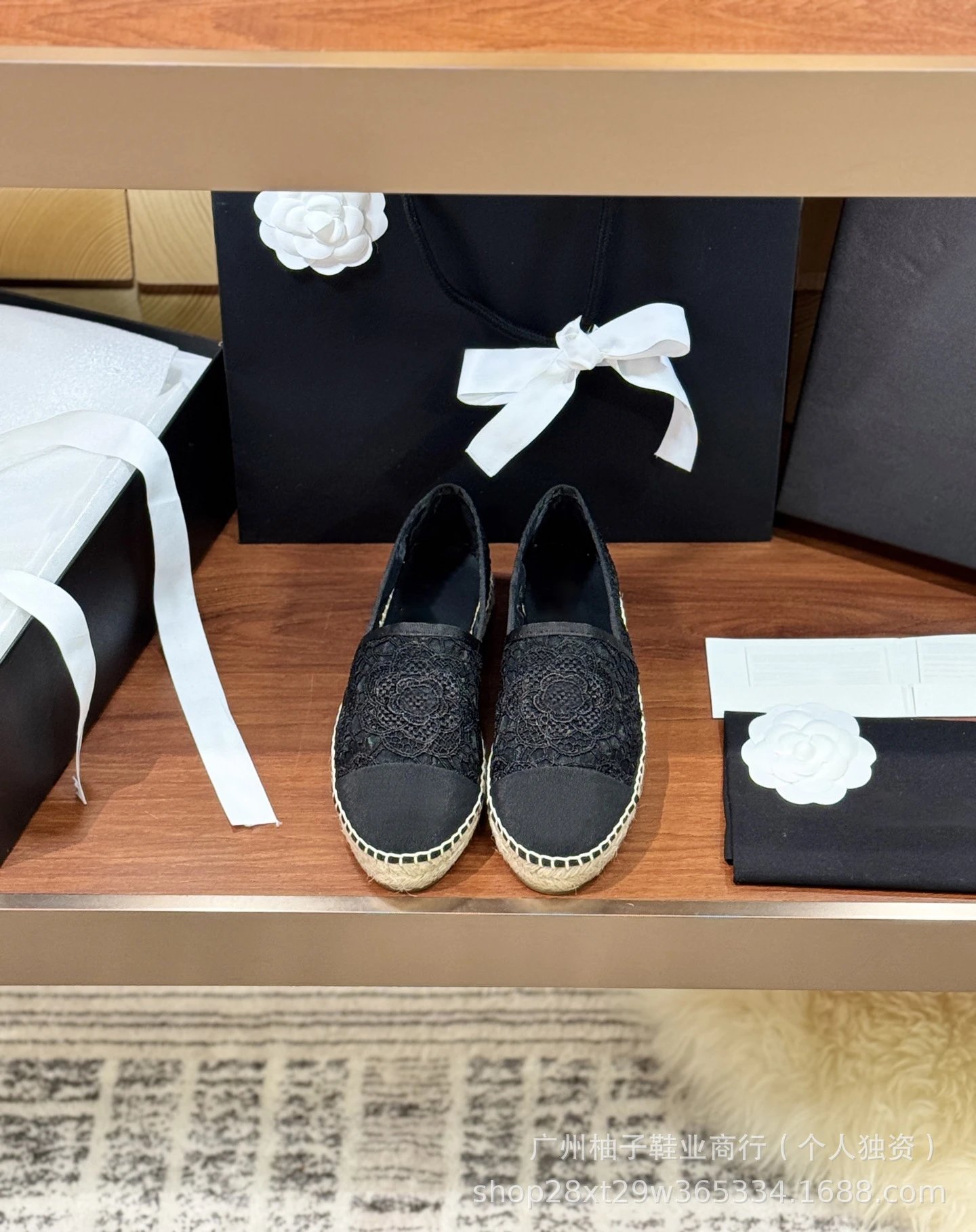 Chanel CC Logo Tweed Espadrille Loafers Gold Toe Women's Casual Shoes - 18