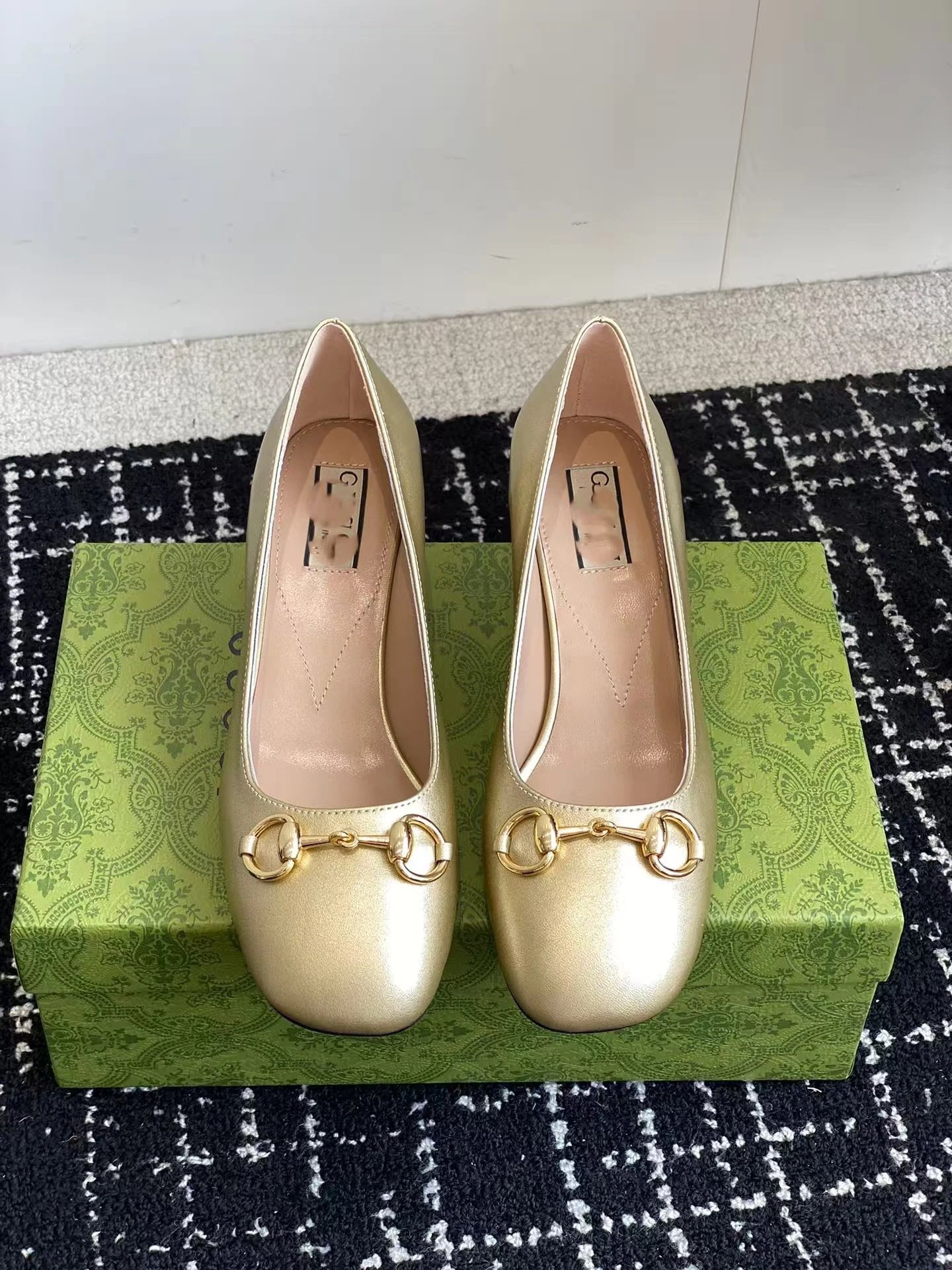 Gucci Marmont Horsebit Slingback Heels Gray Multicolor - 17