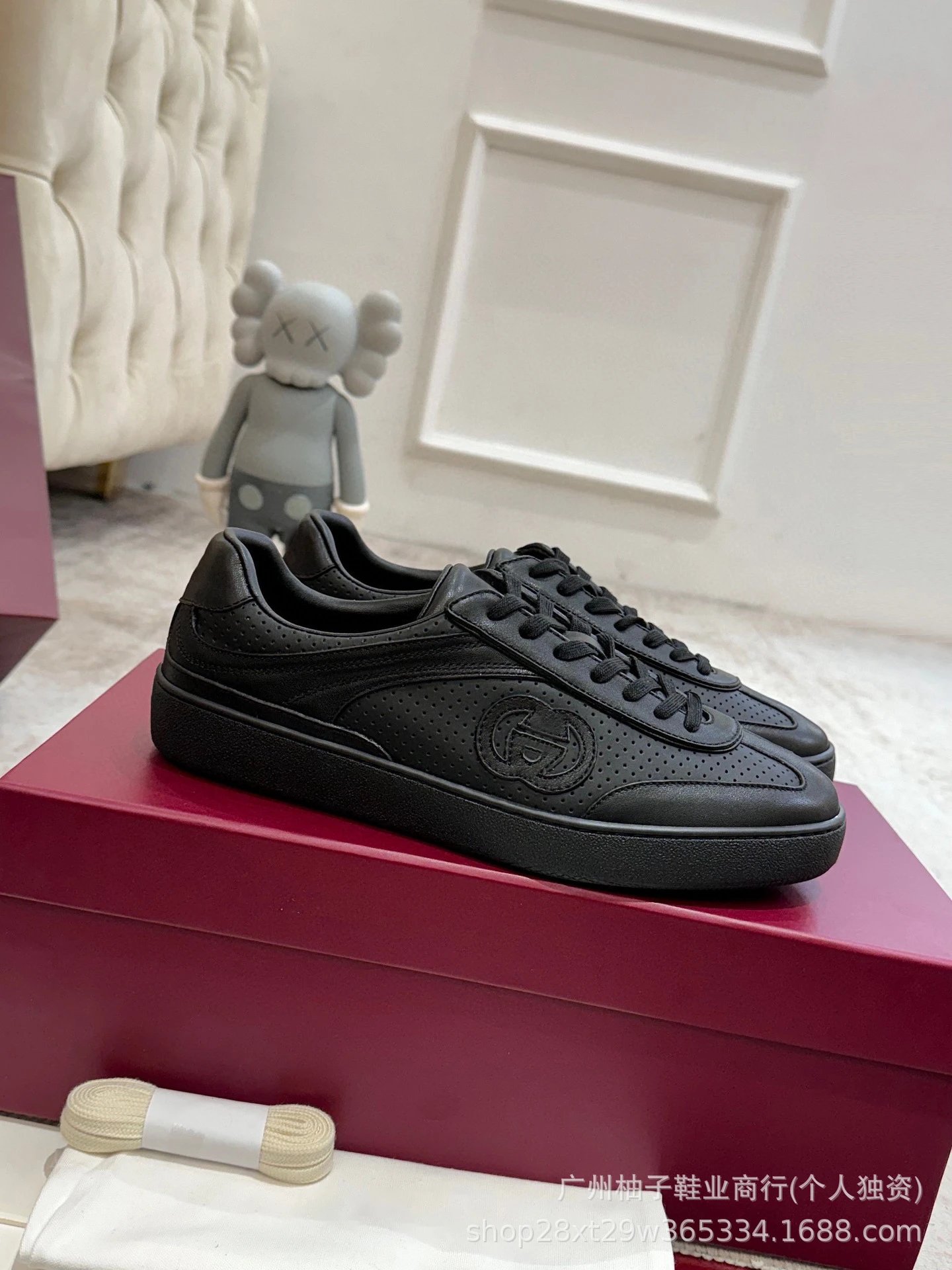 Gucci Rhyton Low Blue Beige Mesh Sneakers - 7