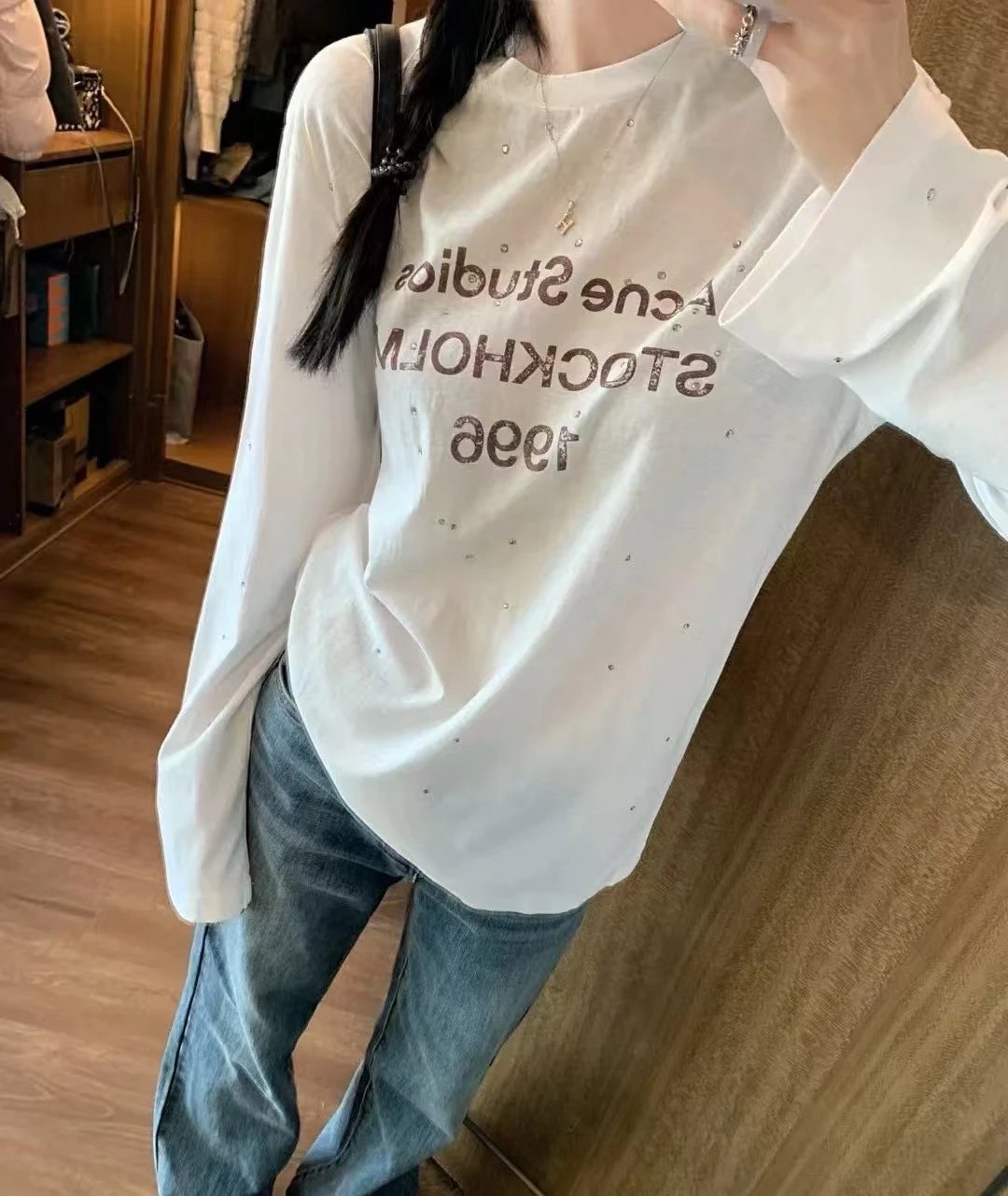 Acne Studios Stockholm 1996 Black Distressed Graphic Hoodie - 7