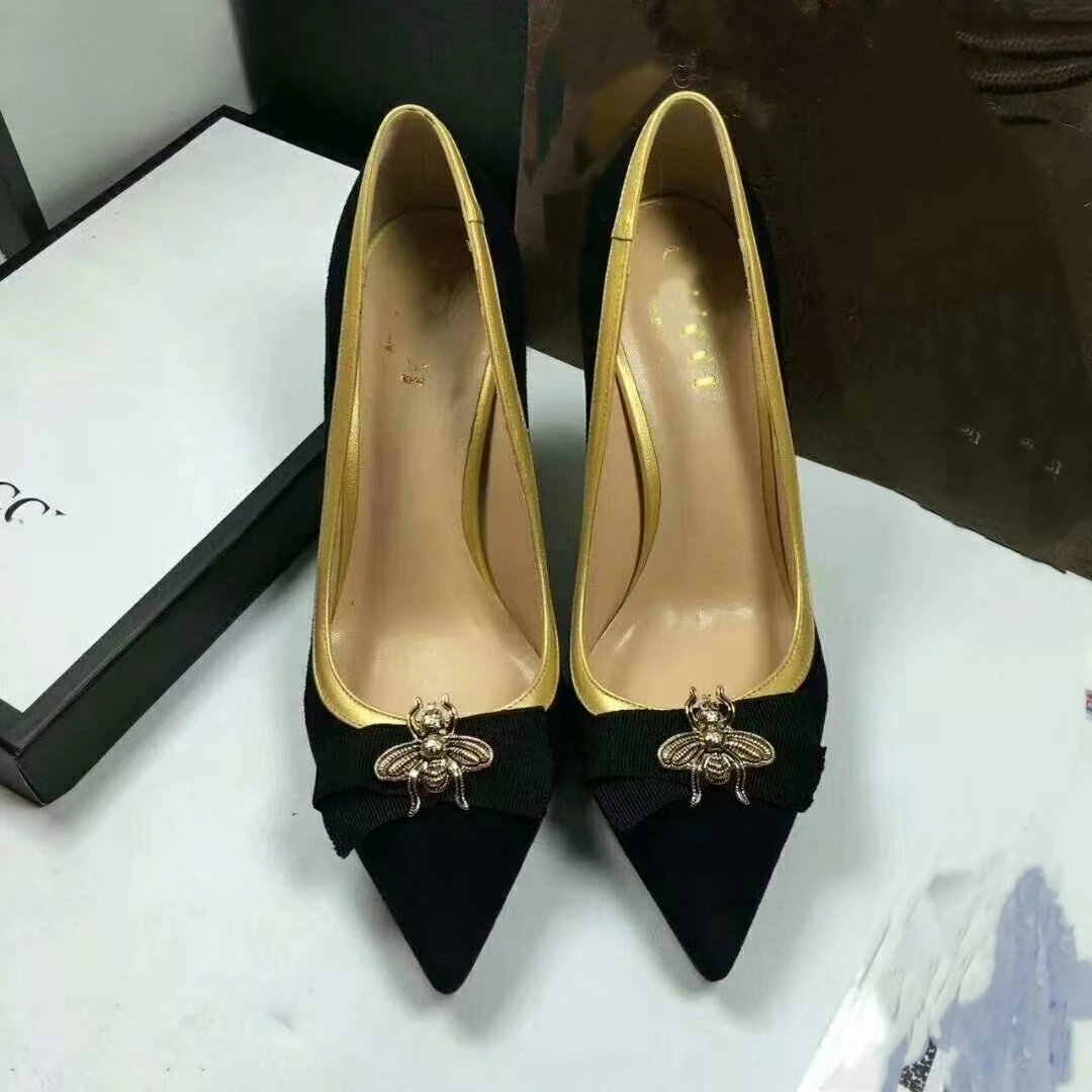 Gucci Marmont Horsebit Slingback Heels Gray Multicolor - 21
