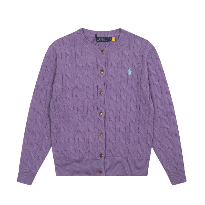 Ralph Lauren Cable Knit Cardigan Forest Green Cardigan - 38