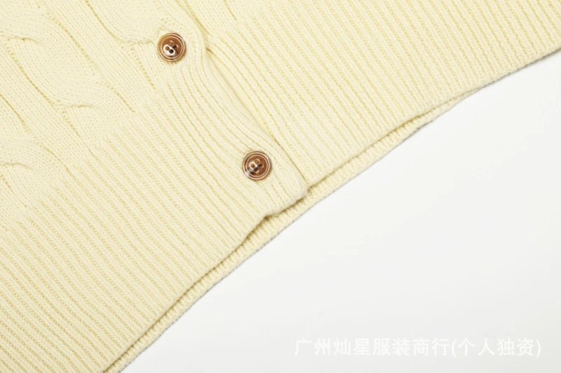 Ralph Lauren Cable Knit Cardigan Forest Green Cardigan - 9