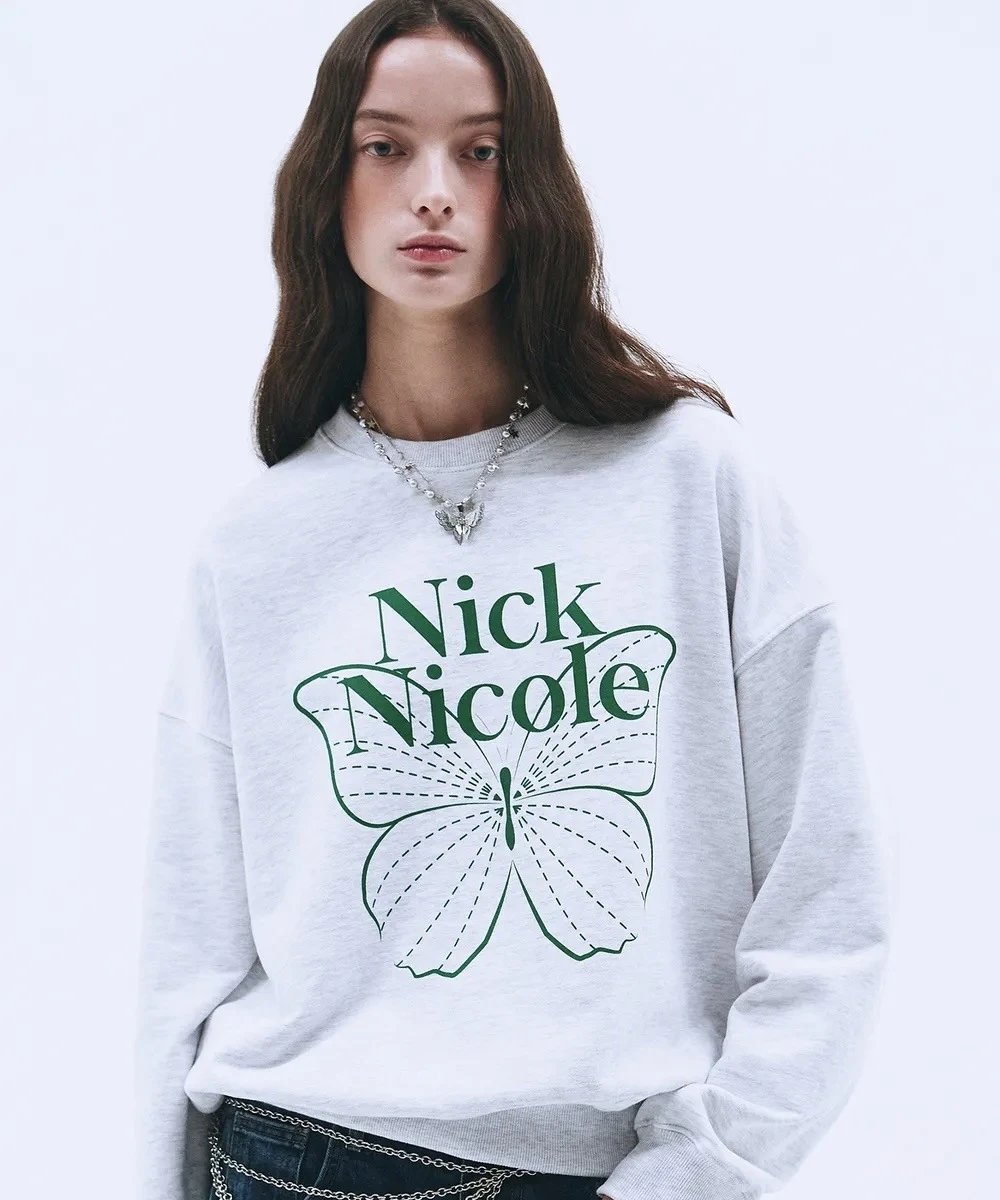Nick Nicole Butterfly Graphic Sweatshirt Black - 38