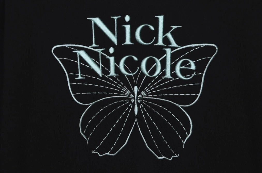 Nick Nicole Butterfly Graphic Sweatshirt Black - 68
