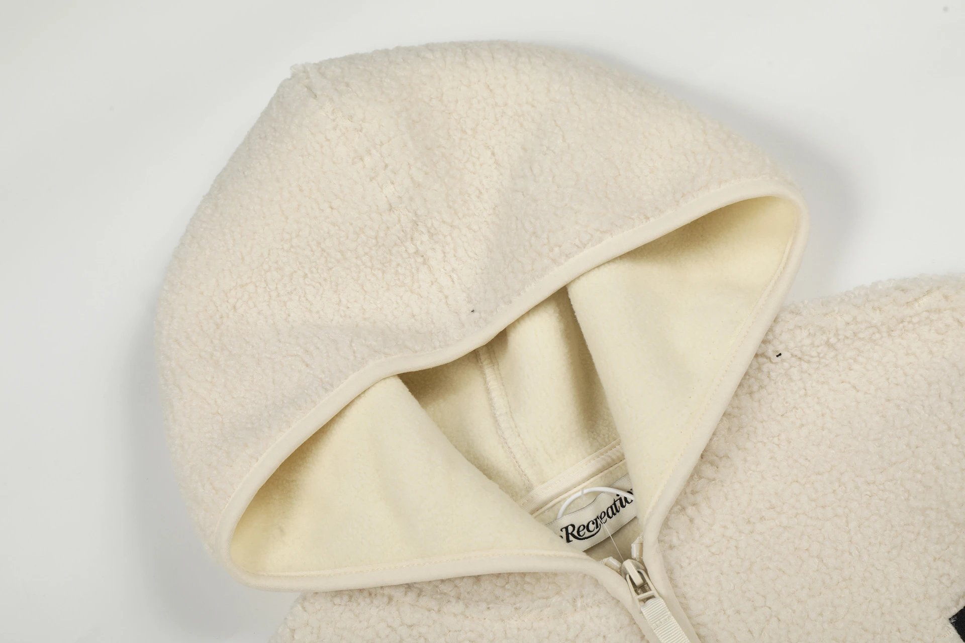 GRA Fleece Hoodie Beige Outerwear - 11