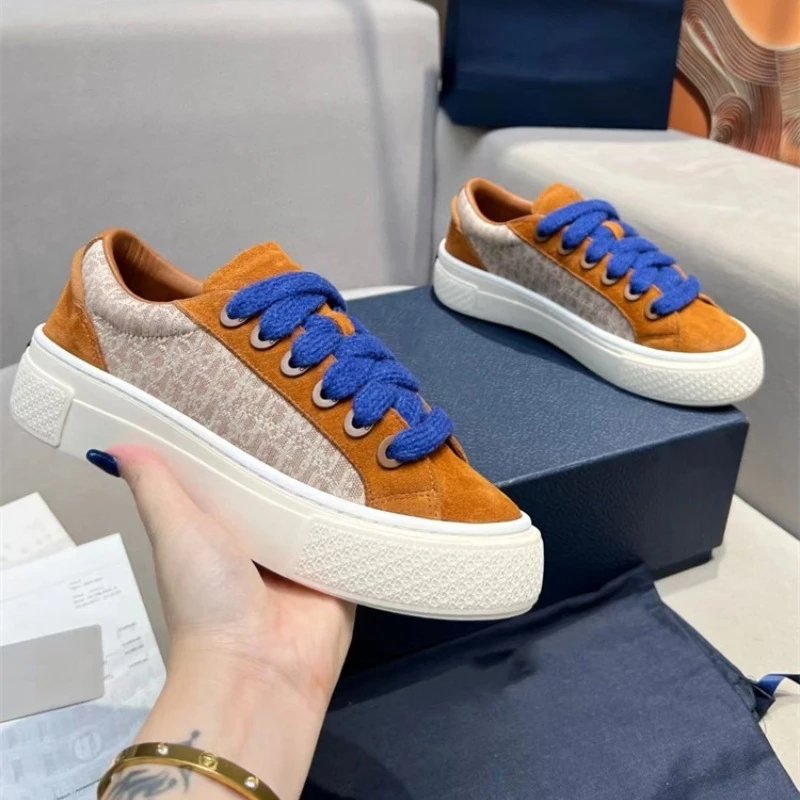Dior Sneakers B33 Low-Top Platform — Dark brown