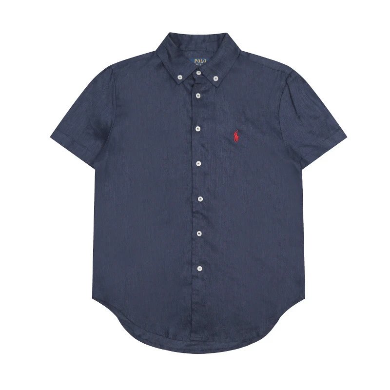 Polo Ralph Lauren Classic Fit Short-Sleeve Oxford Shirt Red - 34