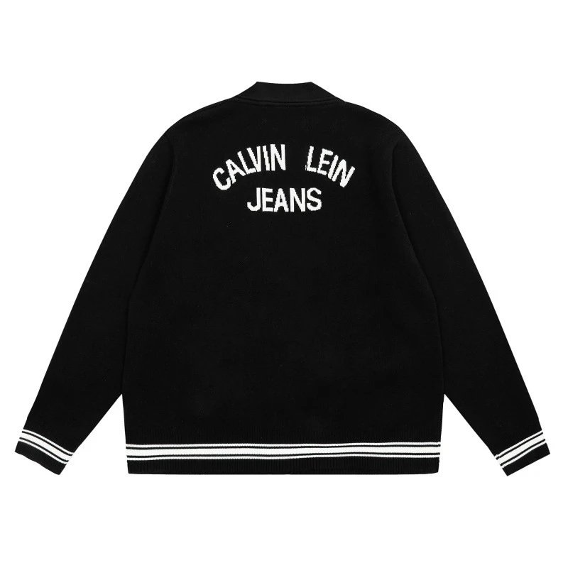 Calvin Klein Jeans Logo-Embroidered Gray Cardigan - 9