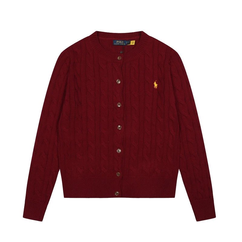 Ralph Lauren Cable Knit Cardigan Forest Green Cardigan - 26