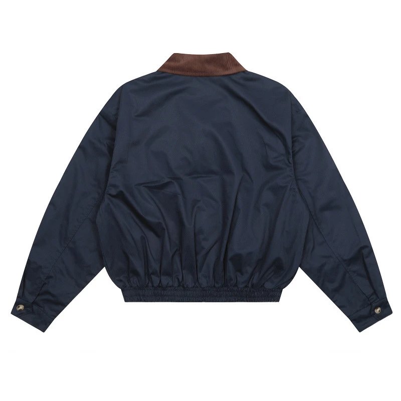 Polo Ralph Lauren Cord Collar Windbreaker Olive Green Jacket - 5
