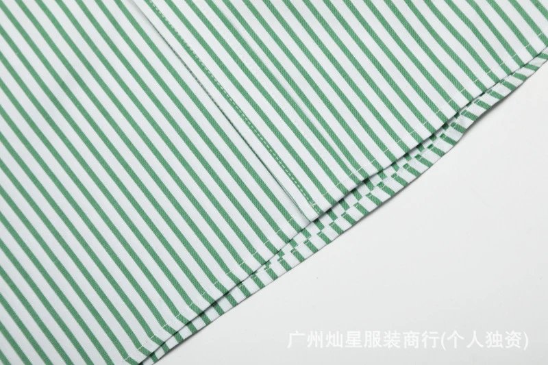 Polo Ralph Lauren Striped Oxford Shirt Green - 13