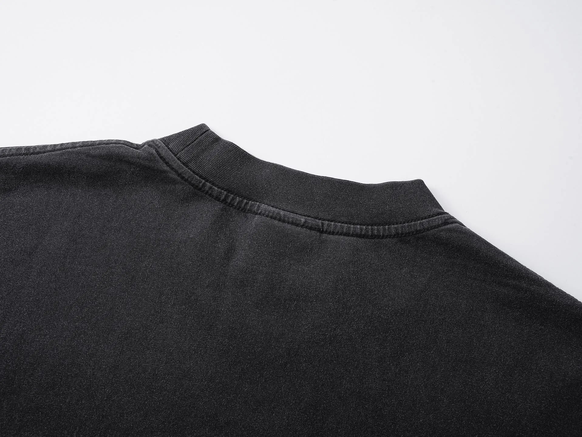 GRA Long Sleeve T-Shirt Black Washed - 11