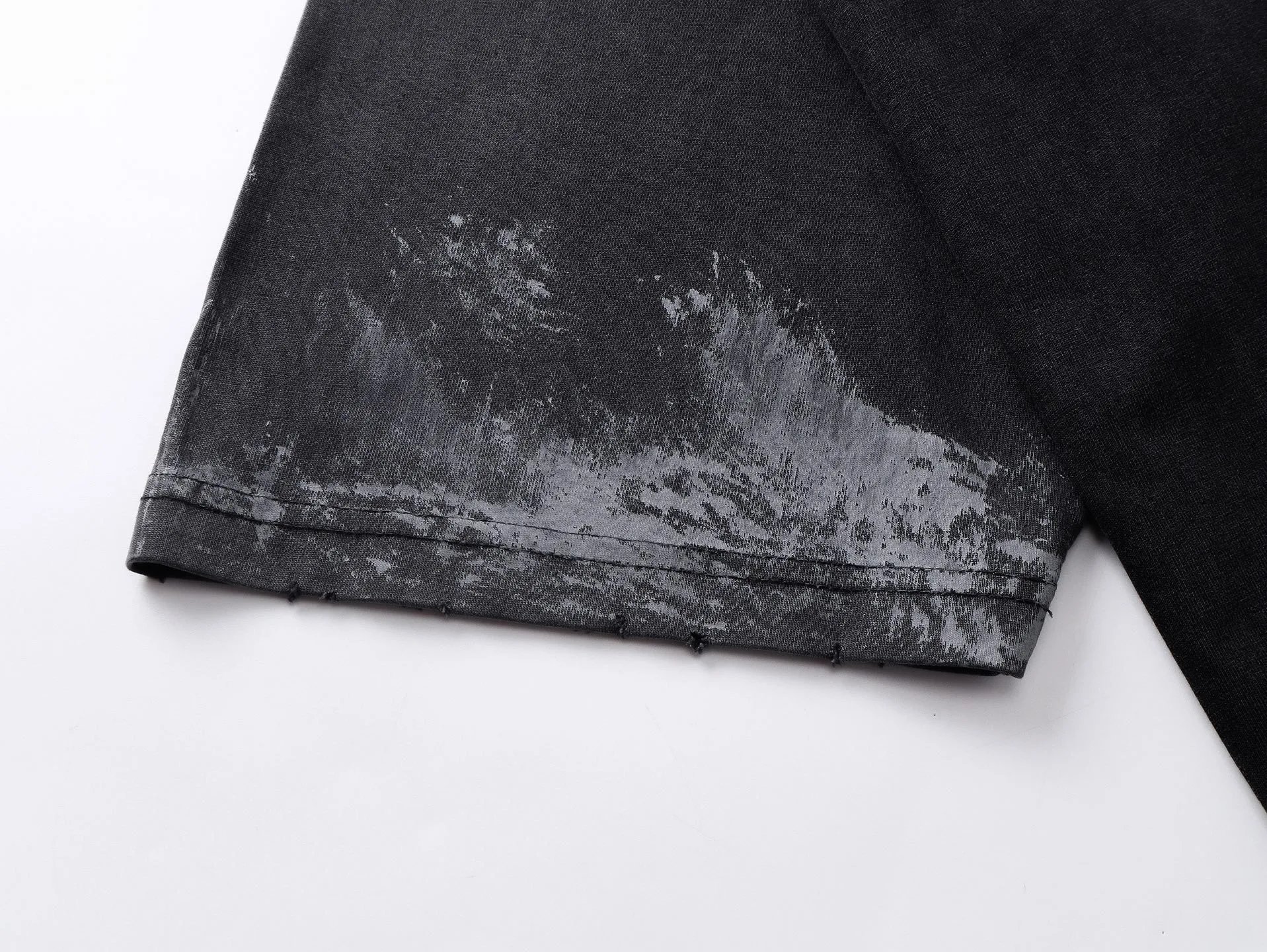 Balenciaga Acid Wash Black T-Shirt - 13