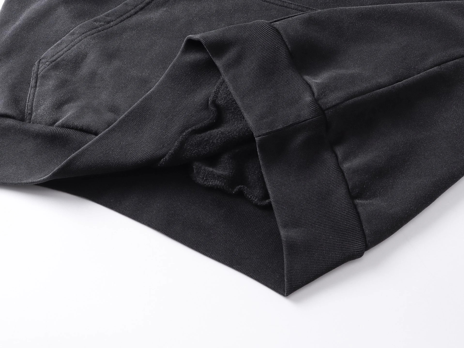 Balenciaga Distressed Logo Hoodie Black - 11