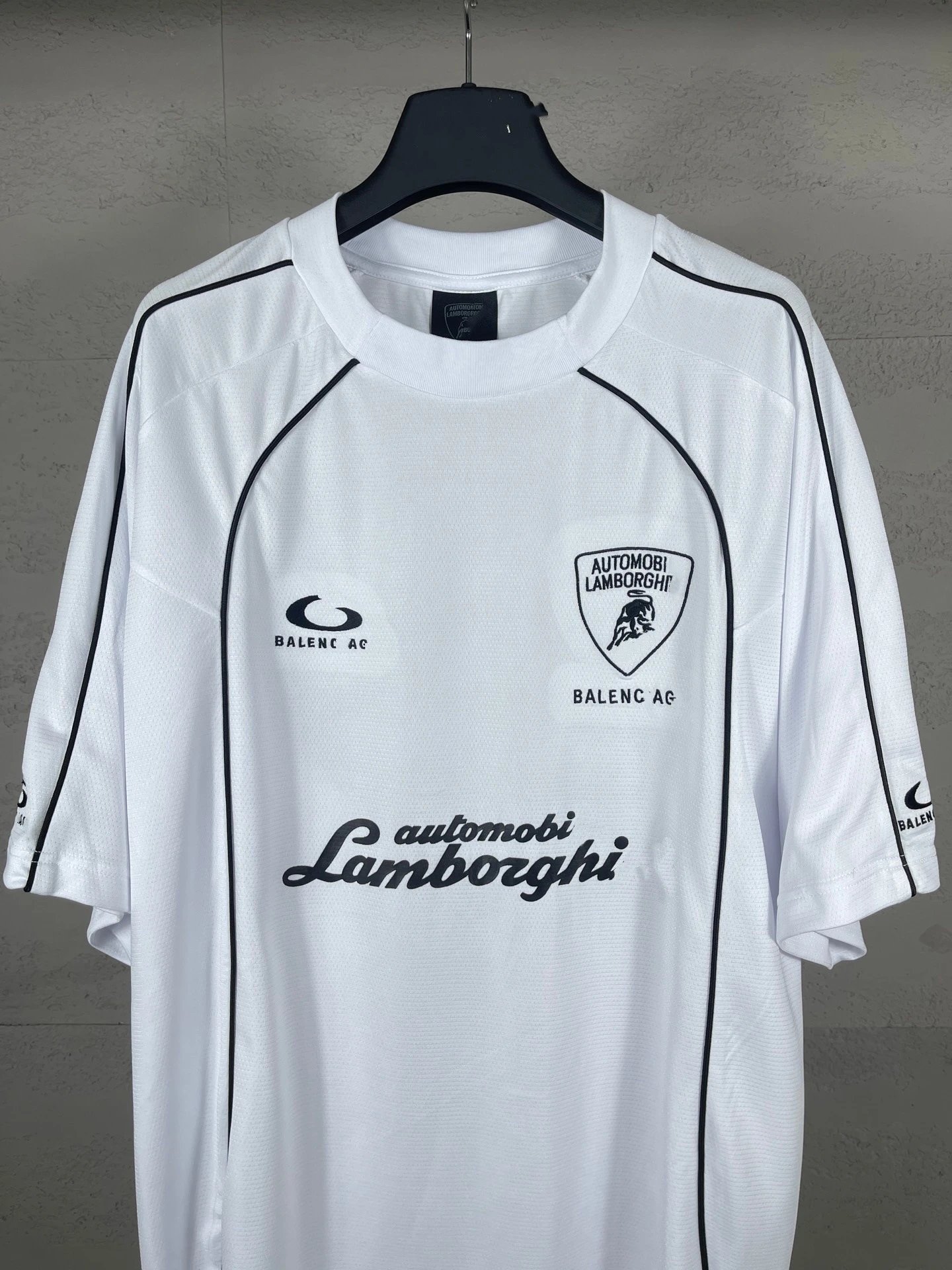 Balenciaga AG Logo Jersey White - 12