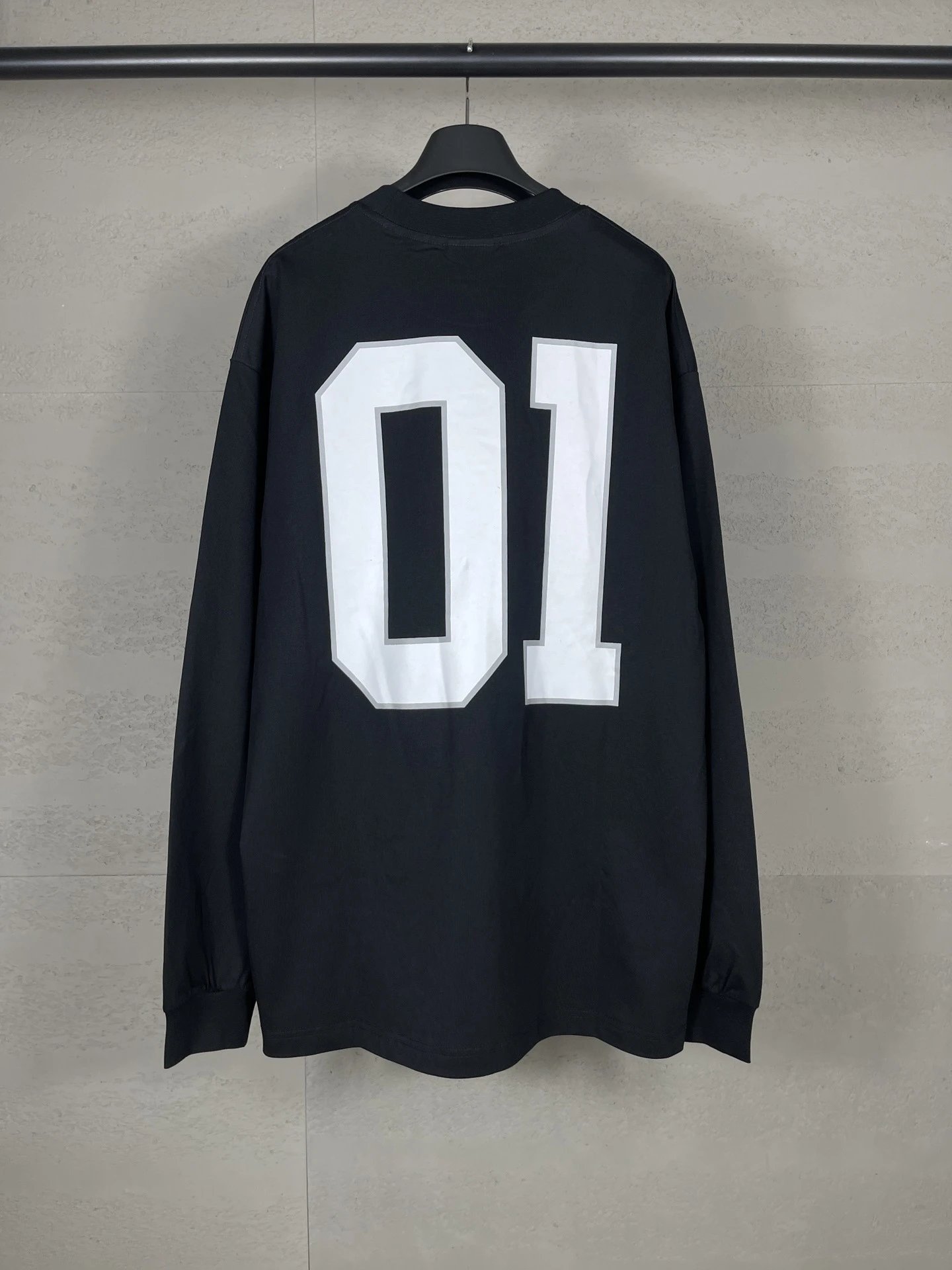 Off-White 01 Number Long Sleeve T-Shirt White - 7