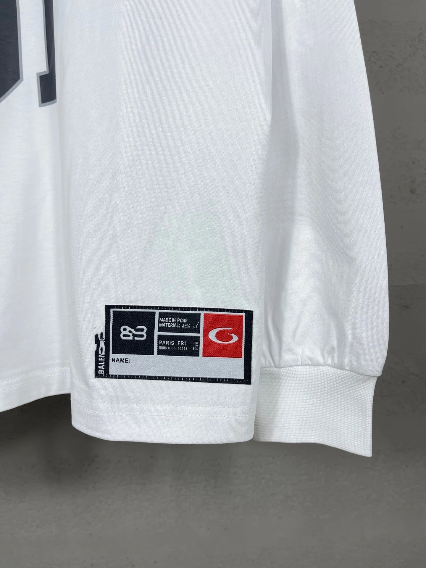 Off-White 01 Number Long Sleeve T-Shirt White - 17