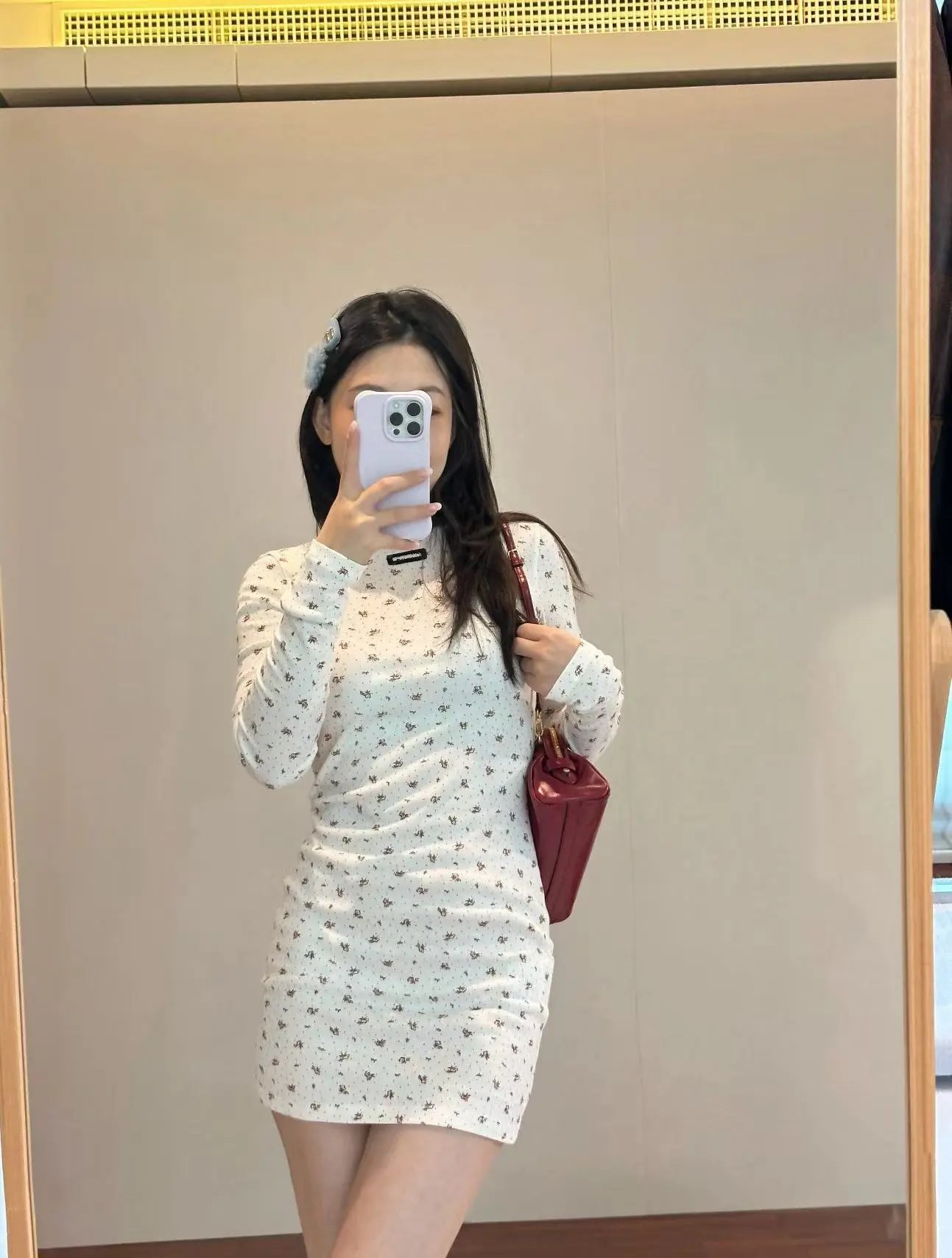 Saint Tears Floral Print Long-Sleeve Base-Layer White - 15