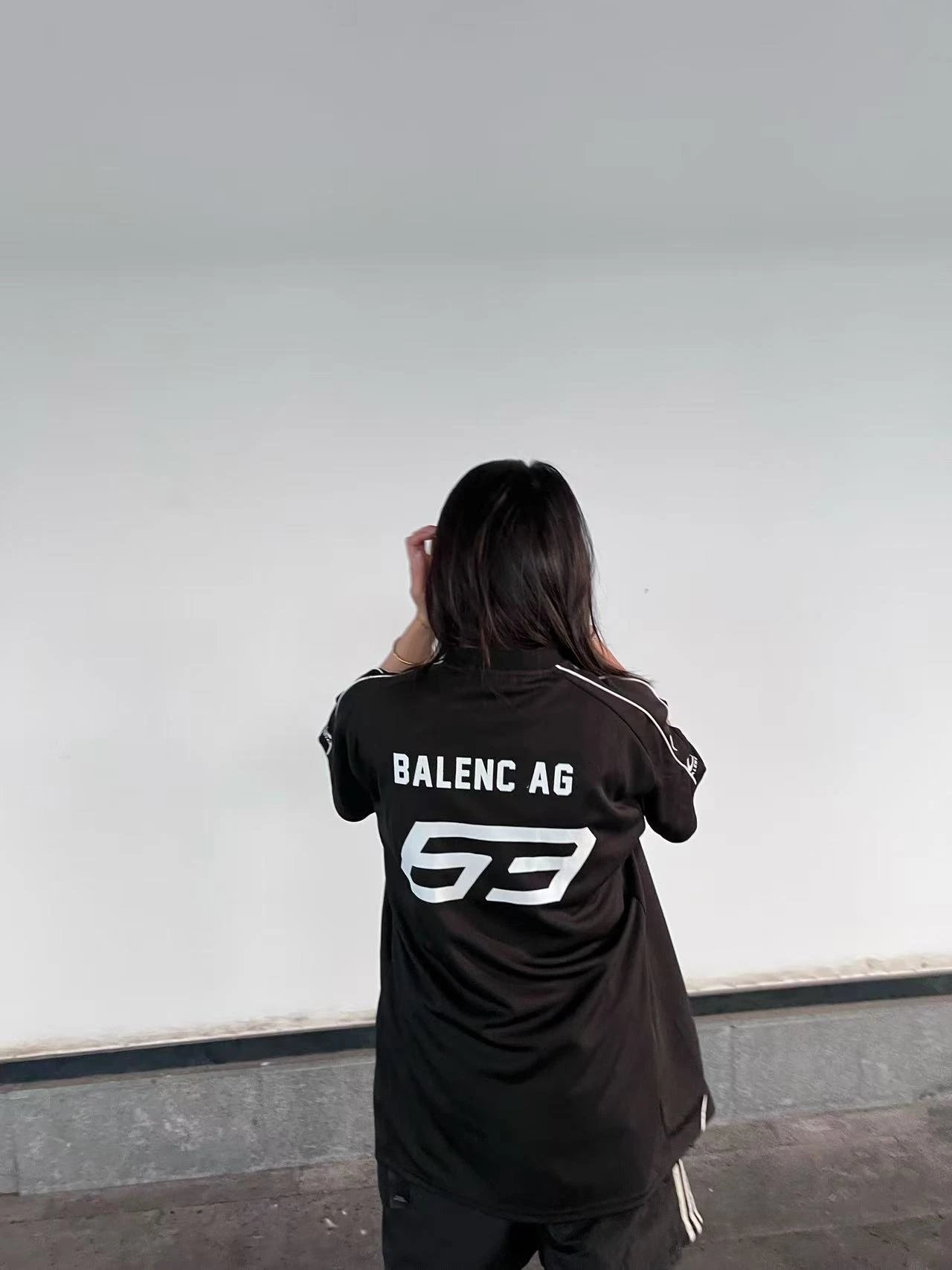 Balenciaga AG Logo Jersey White - 6