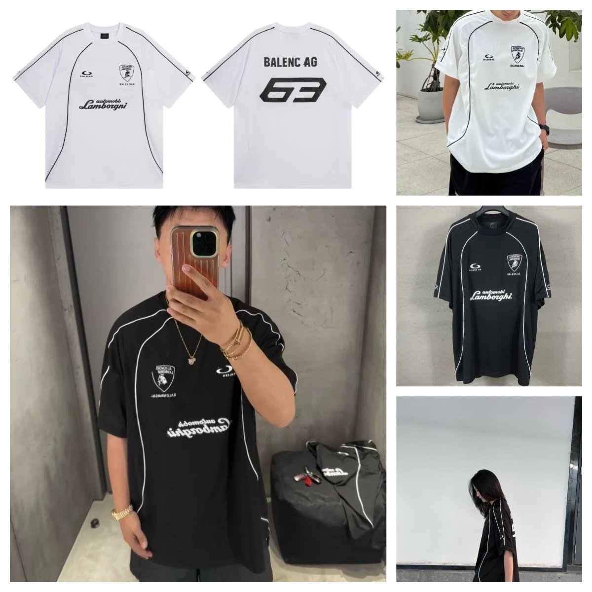 Balenciaga AG Logo Jersey White - 3