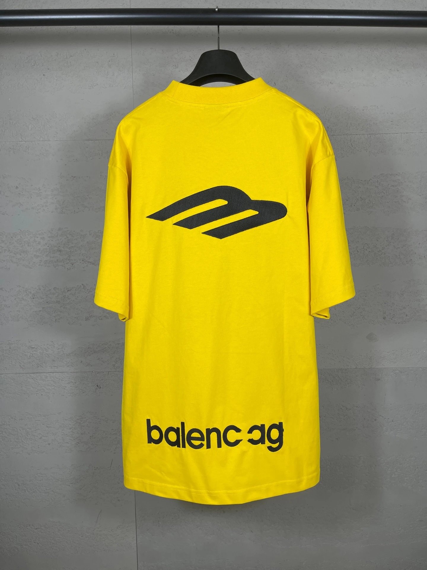 Balenciaga AG Logo Print Oversized T-Shirt Black - 8