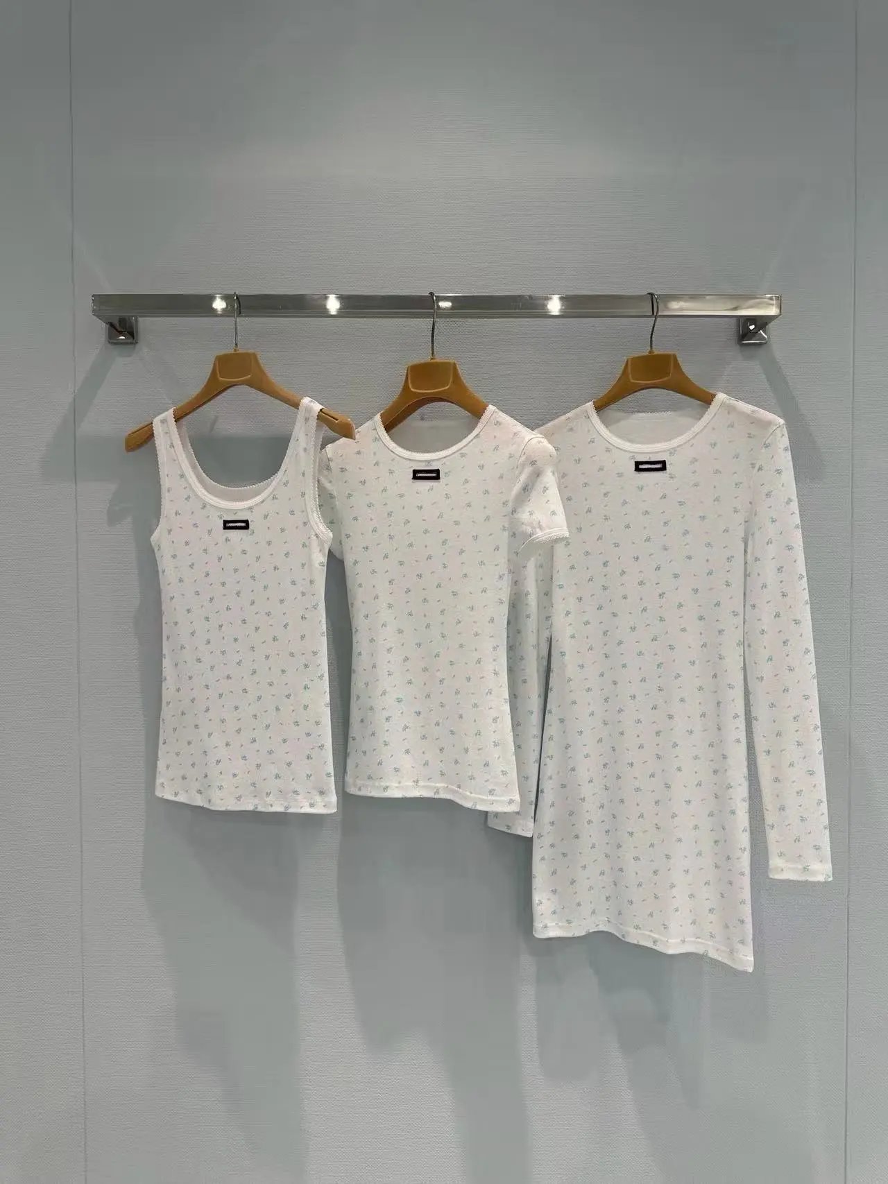 Saint Tears Floral Print Long-Sleeve Base-Layer White - 7