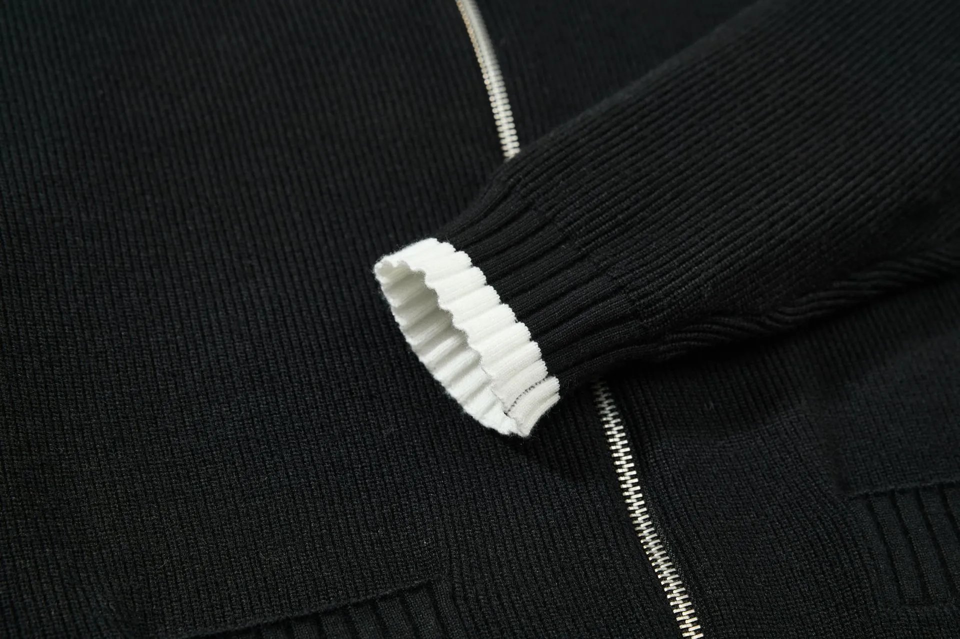 Matin Kim Logo Stripe Turtleneck Sweater Black - 36