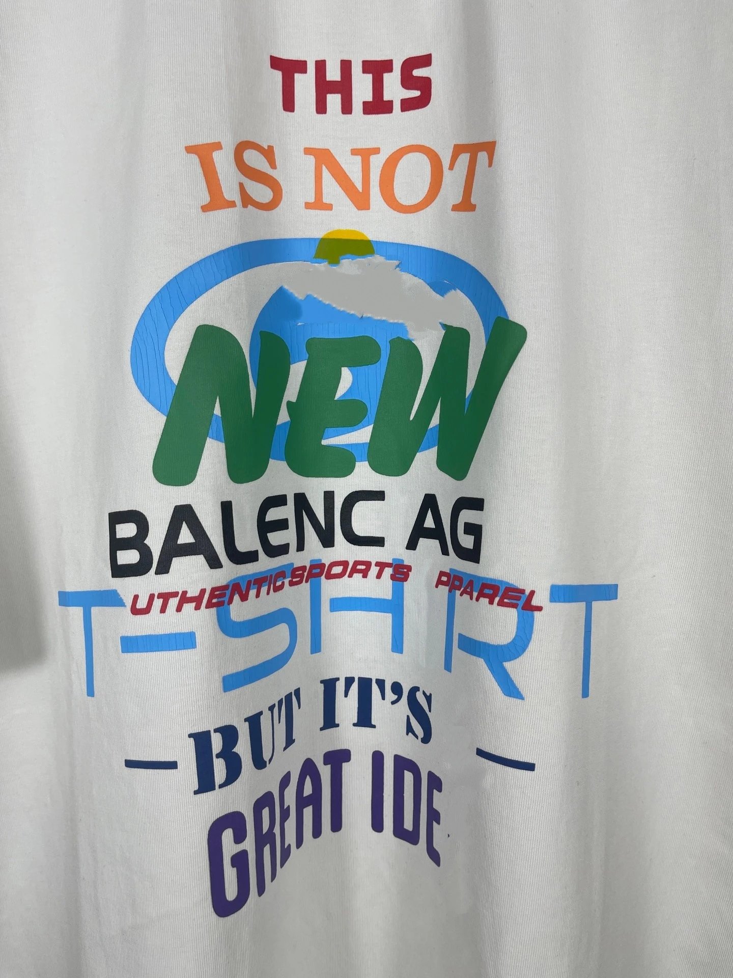 Balenciaga This Is Not New T-Shirt White - 8
