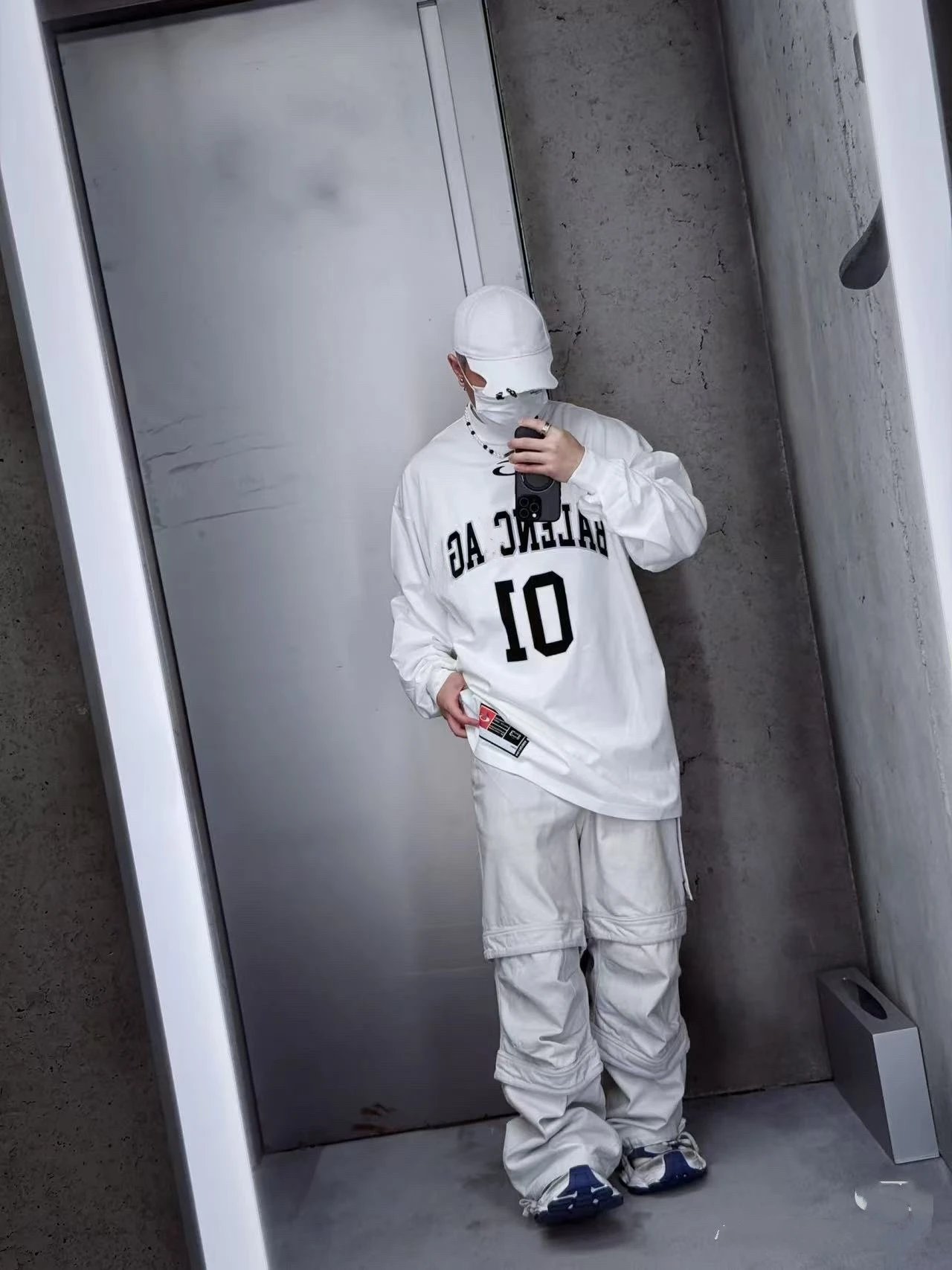 Off-White 01 Number Long Sleeve T-Shirt White - 5