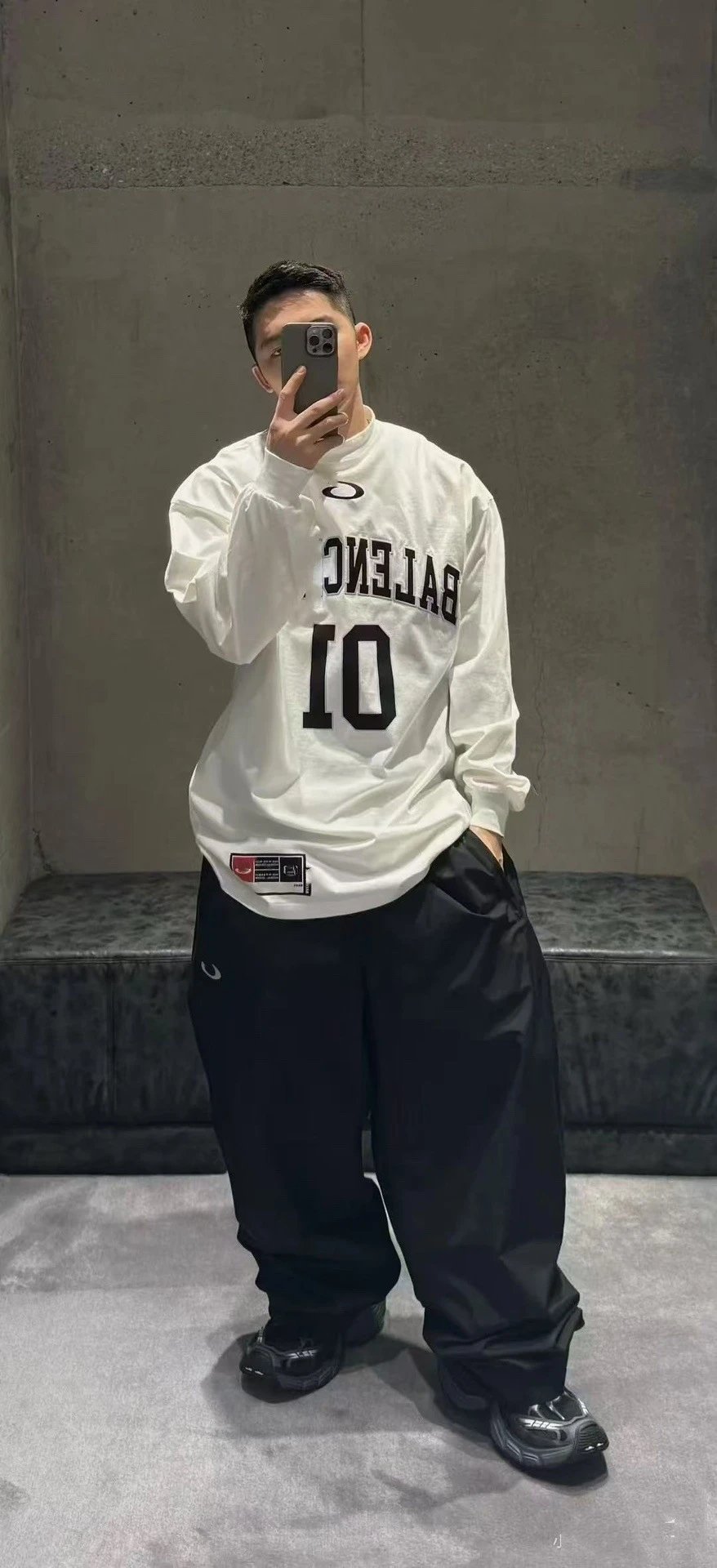 Off-White 01 Number Long Sleeve T-Shirt White - 6