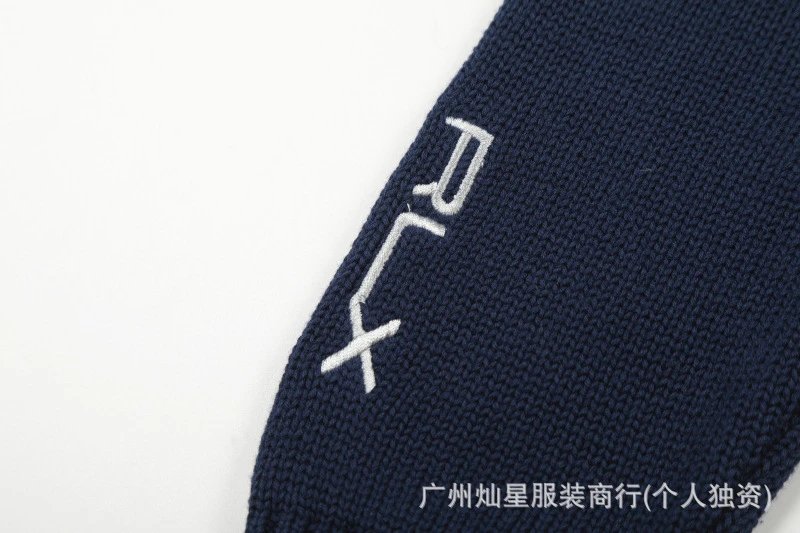 Polo Ralph Lauren Golf Bear Knit Sweater Navy - 8