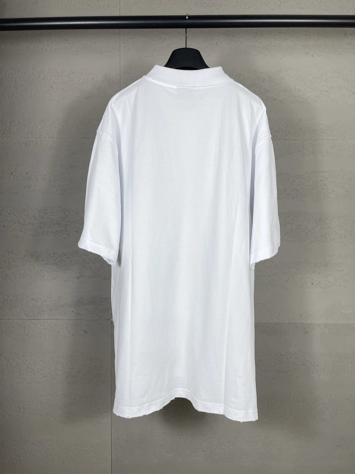 Balenciaga Logo-Embroidered Black Polo - 11