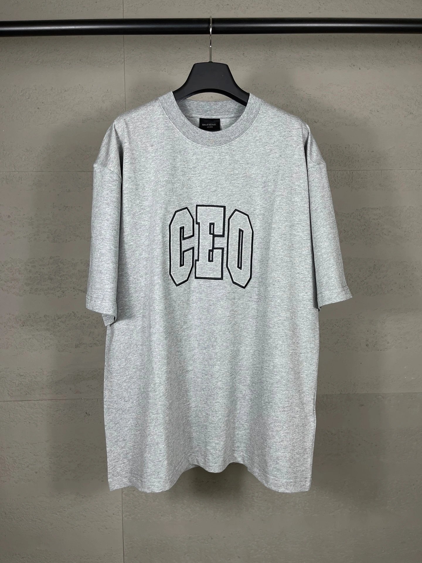 Balenciaga CEO Graphic Print Gray T-Shirt - 7