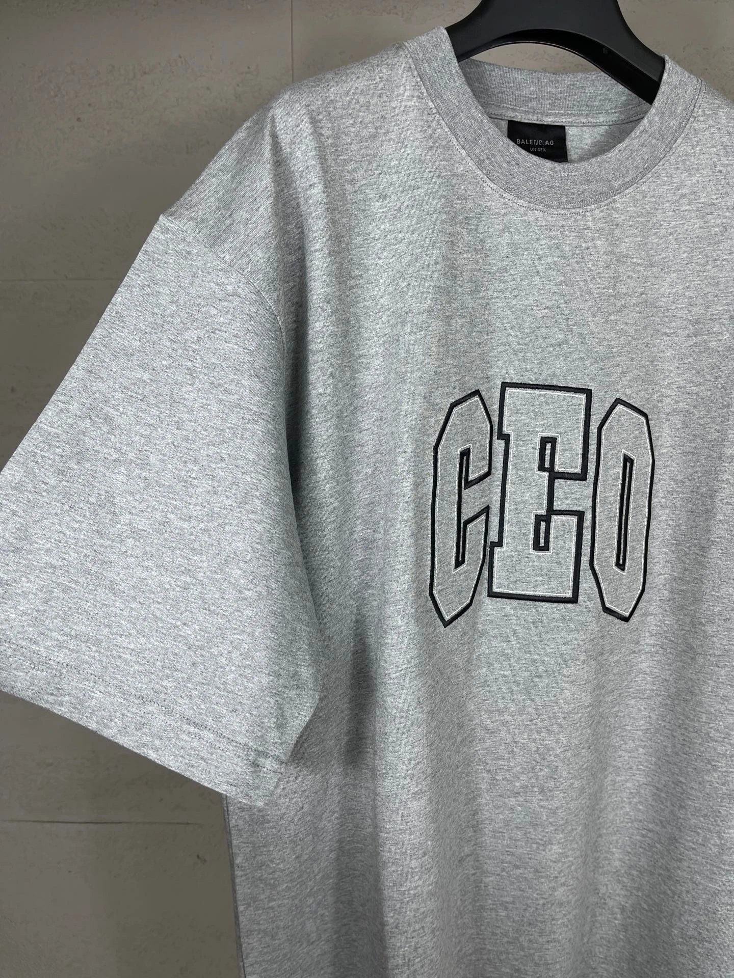 Balenciaga CEO Graphic Print Gray T-Shirt - 15