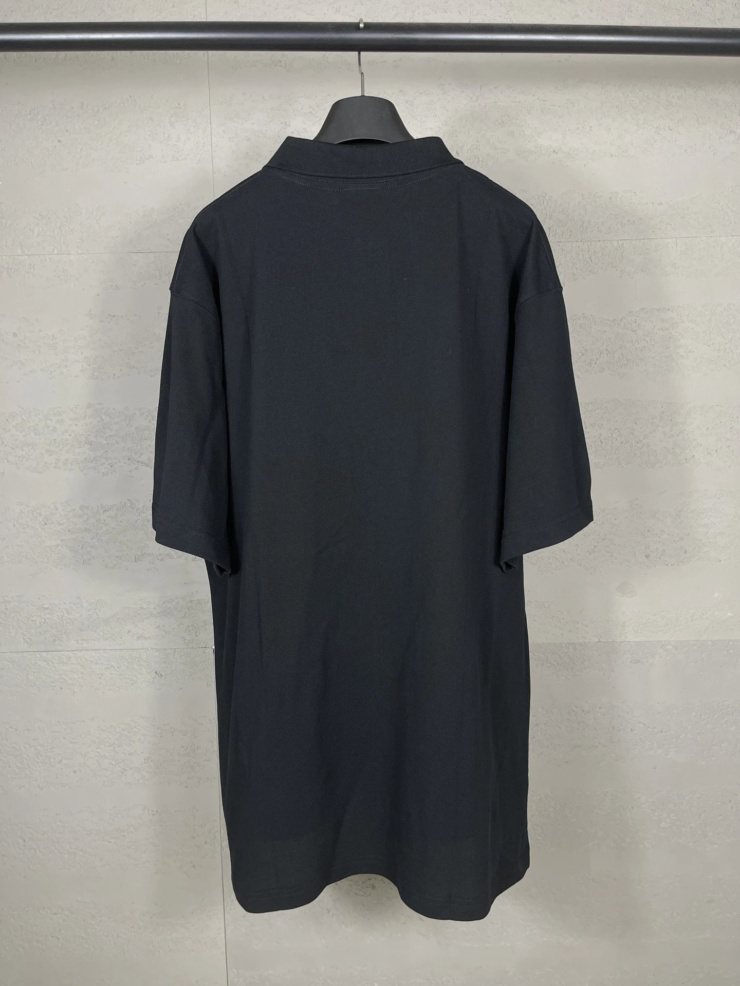 Balenciaga Logo Polo Black Polo - 11