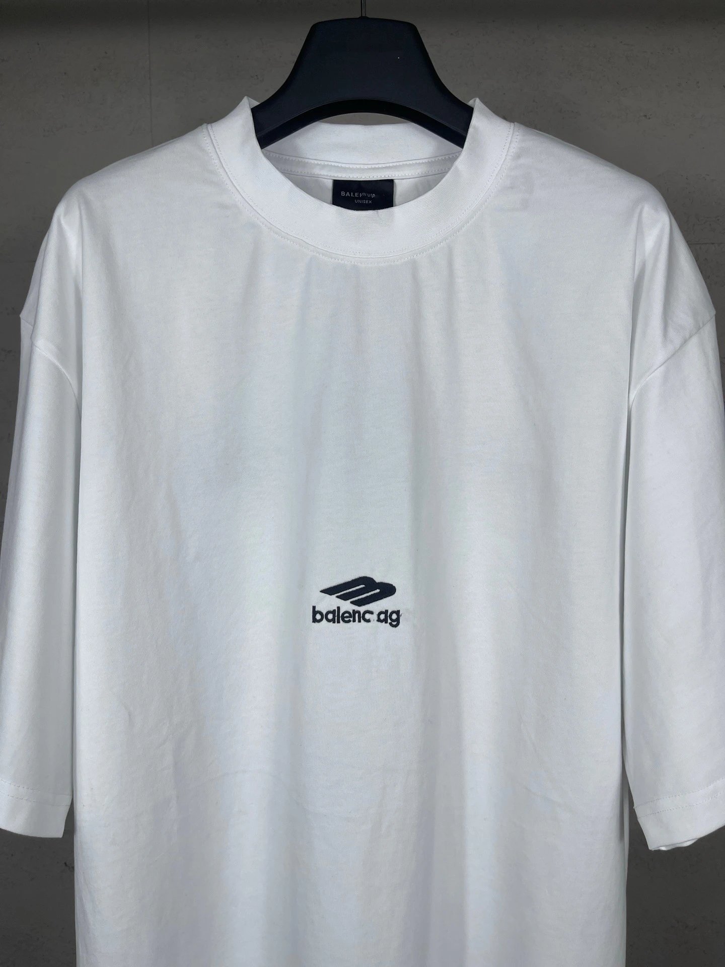 Balenciaga AG Logo Print Oversized T-Shirt Black - 13